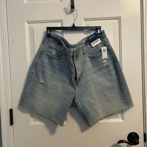 High rise OG straight shorts